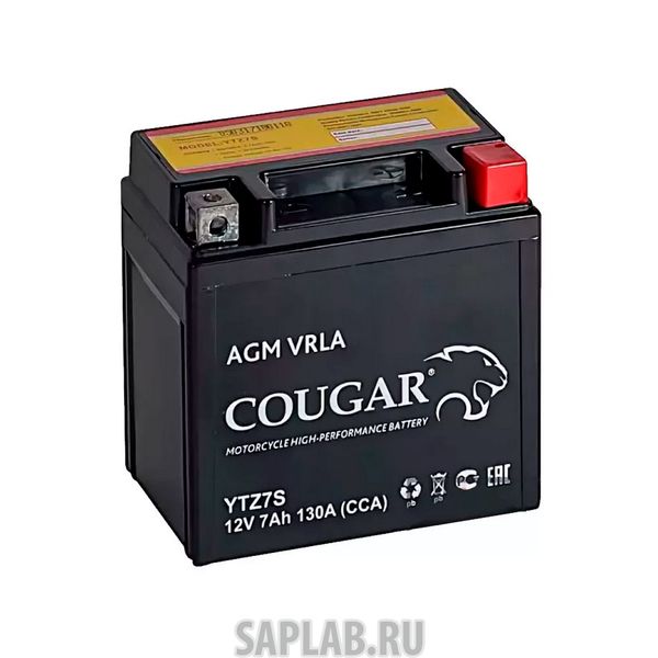 Купить COUGAR YTZ7S Аккумулятор мотоциклетный Cougar AGM YTZ7S 12V 7Ah