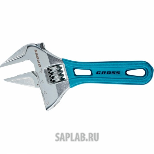 Купить GROSS 15566 Ключ разводной, 250 мм,CrV, укороченная ручка //GROSS