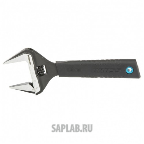 Купить GROSS 15567 Ключ разводной, 150 мм,CrV, тонкие губки, защитные насадки //GROSS