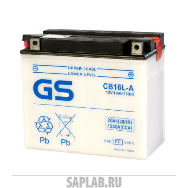 Купить GS CB16LA Аккумулятор GS CB16L-A (б/э) 388