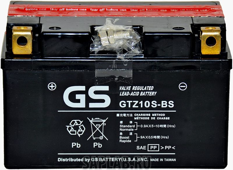 Купить GS_YUASA GTZ10SBS Аккумулятор GS Yuasa GTZ10S-BS 12В 8,6Ач 190CCA 150x87x93 мм Прямая (+-)