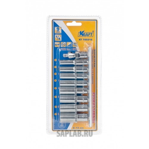 Купить KRAFT KT700315 Набор головок торцевых 1/4