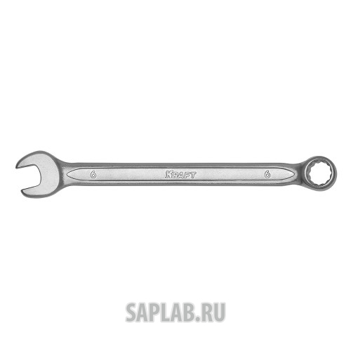 Купить KRAFT KT700500 Ключ комбинированный 6 мм (Cr-V; холодный штамп,холдер)