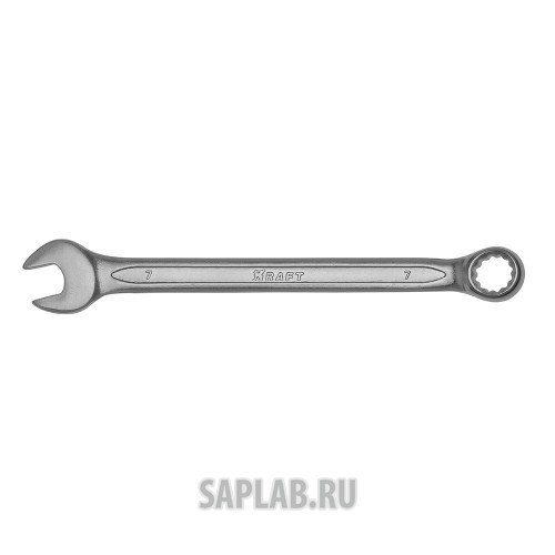 Купить KRAFT KT700501 Ключ комбинированный 7 мм (Cr-V; холодный штамп, холдер)