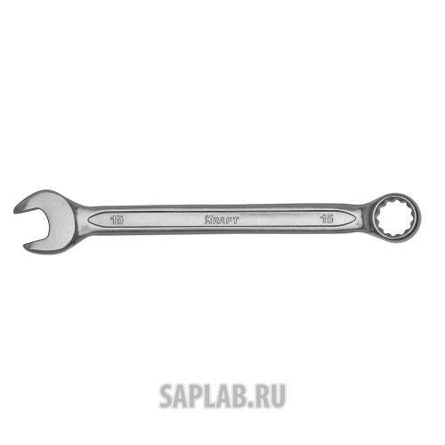 Купить KRAFT KT700509 Ключ комбинированный 15 мм (Cr-V; холодный штамп, холдер)