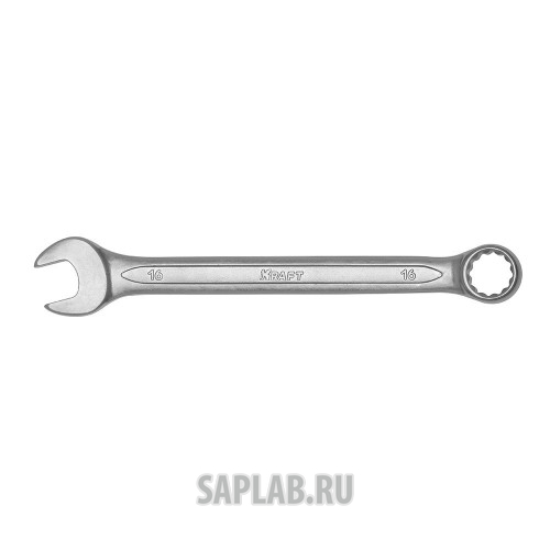 Купить KRAFT KT700510 Ключ комбинированный 16 мм (Cr-V; холодный штамп, холдер)