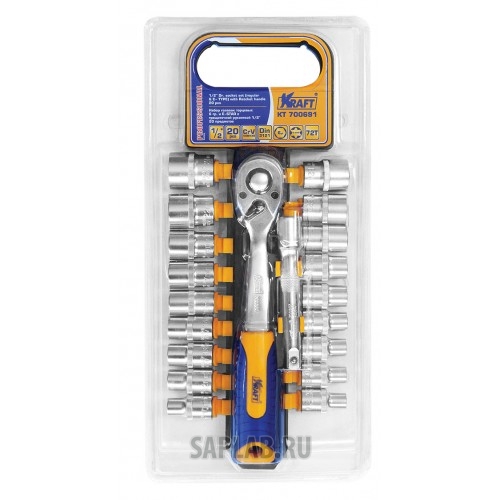 Купить KRAFT KT700691 Набор гол торцевых и принадлежностей 1/2