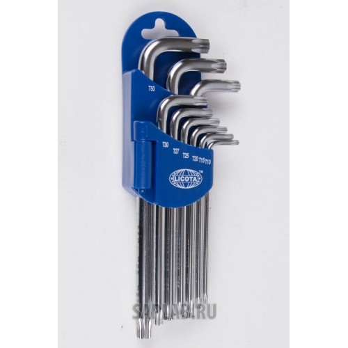 Купить LICOTA 2TX30091DPM Набор торксов угловых экстрадлинных 9пр. T10-T50