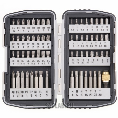 Купить MATRIX 11327 Набор бит,магнитный адаптер,CrV,в плат.боксе,64шт//MATRIX