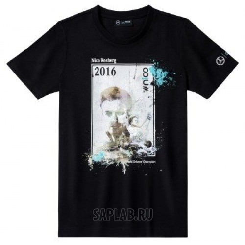 Купить MERCEDES B66958497 Футболка унисекс Mercedes F1 Unisex Nico Rosberg 2016 Winner Shirt, артикул B66958497
