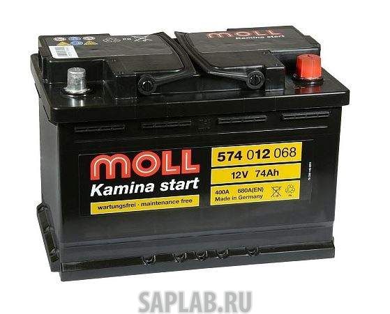 Купить MOLL 574012068 Аккумулятор MOLL Kamina Start 74R 680A 276x175x190 574012068