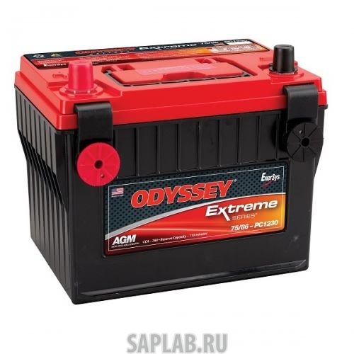 Купить ODYSSEY PC12307586 Аккумулятор Odyssey PC1230-75/86 12В 55Ач 760CCA 240,3x179,8x201,2 мм Прямая (+-)