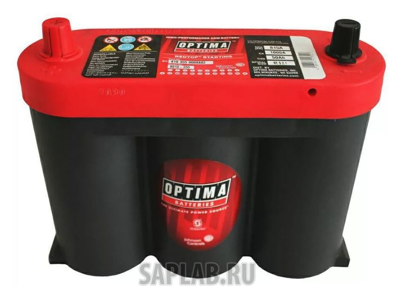 Купить OPTIMA RTS216V Аккумулятор Optima RT S - 2.1 (6V) 6В 50Ач 815CCA 254x90x203 мм Прямая (+-)