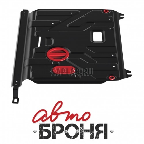 Купить RIVAL 111023431 Защита картера и КПП Автоброня Hyundai Solaris 2010-.../Kia Rio III 2011-..., сталь 2 мм