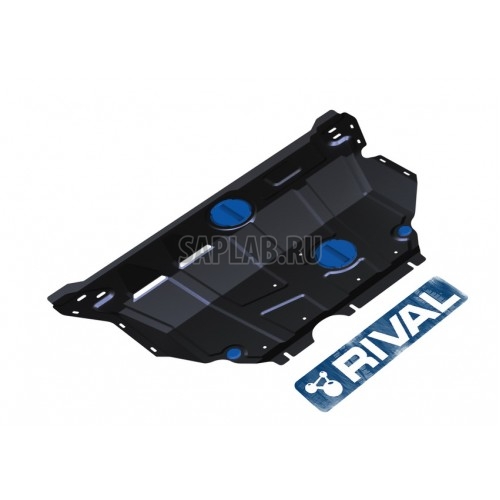 Купить RIVAL 11103221 Защита картера и КПП Rival, Seat Leon V - 1.2TSI, 2013-/Volkswagen Golf VII V - 1.2TSI, 1.4TSI(122hp), 2013-, крепеж в комплекте, сталь, 1.8 мм