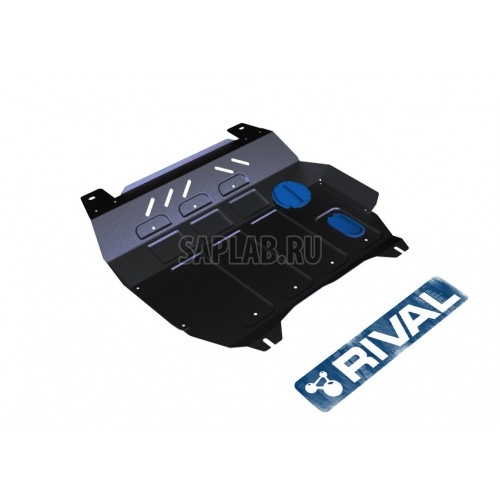 Купить RIVAL 11189011 Защита картера и КПП Rival, Changan CS35 V - 1.6, FWD, АКПП, 2014-, крепеж в комплекте, сталь, 1.8 мм