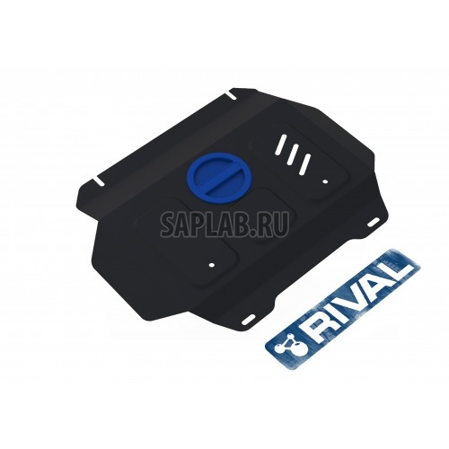 Купить RIVAL 195021 Защита радиатора и картера Rival, Toyota Hilux V - 2.4, 2.8, 4WD, 2015-, штатный крепеж, сталь, (часть 2)1.8 мм
