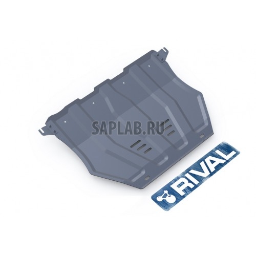 Купить RIVAL 33340361 Защита картера и КПП Rival, Mitsubishi Outlander V - 2.0, 2.4, 3.0, 2012-, крепеж в комплекте, алюминий, 3 мм