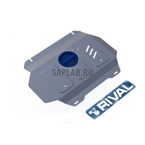 Купить RIVAL 395021 Защита радиатора и картера Rival, Toyota Hilux V - 2.4, 2.8, 4WD, 2015-, крепеж в комплекте, алюминий, (часть 2)4 мм