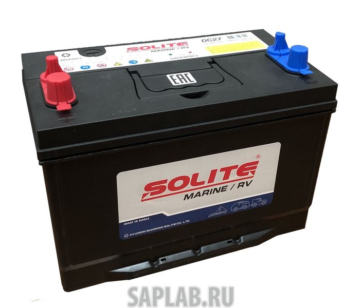 Купить SOLITE DC27 Аккумулятор SOLITE DC 27 (90L 640A 303x172x223)