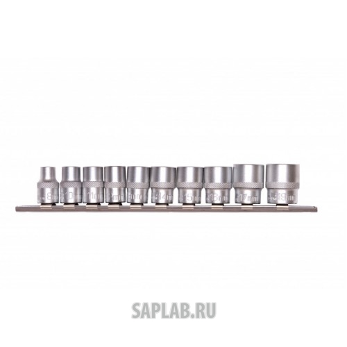 Купить STELS 13607 Набор торцевых головок, 3/8, двенадцатигранные, CrV, 10 шт, 9-19 мм Stels