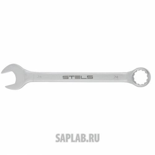 Купить STELS 15217 Ключ комбинированный, 24 мм, CrV, матовый хром// STELS