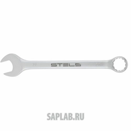 Купить STELS 15218 Ключ комбинированный, 27 мм, CrV, матовый хром// STELS