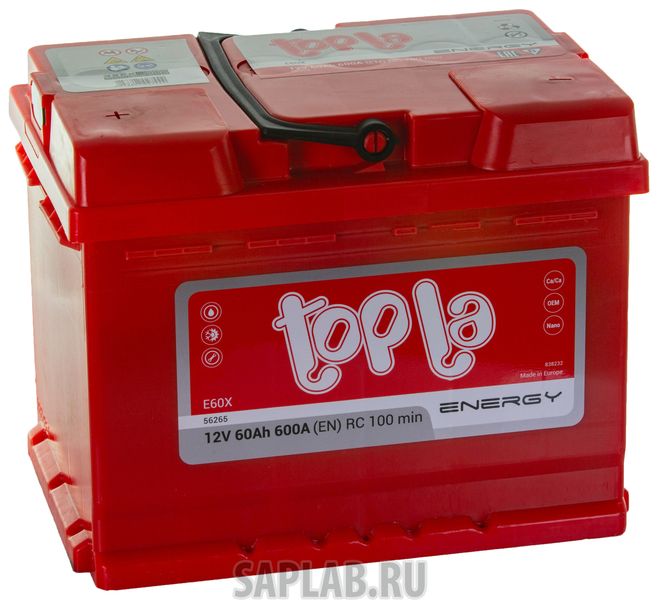 Купить TOPLA 108060 Аккумулятор автомобильный TOPLA E60H 60Ач 600A 108060