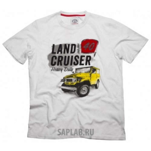 Купить TOYOTA TMHRTTCM03S Футболка мужская Toyota Men's T-Shirt, Land Cruiser 40, White, артикул TMHRTTCM03S