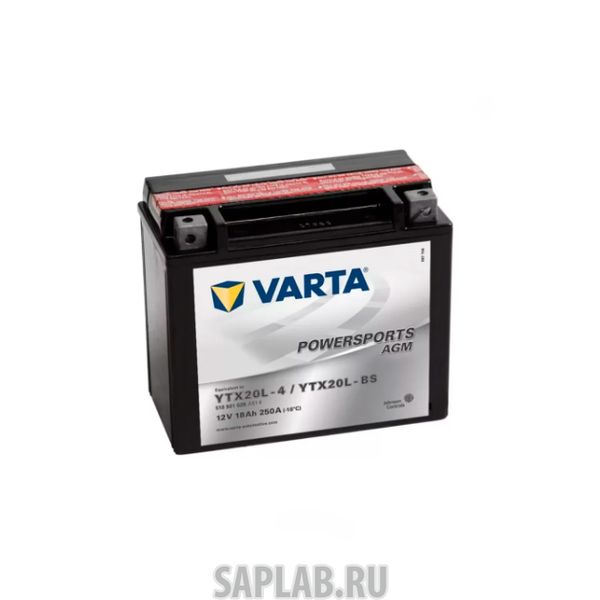 Купить VARTA 518901026 Аккумуляторная Батарея Powersports Agm [12v 18ah 250a B00] Varta