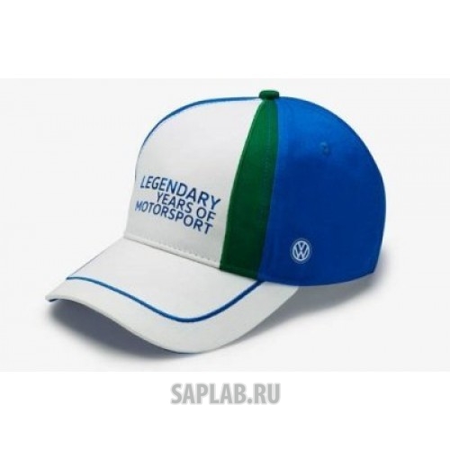 Купить Volkswagen 5NG084300B Бейсболка Volkswagen Baseball Cap, Legendary years of Motorsport, Blue/Green/White