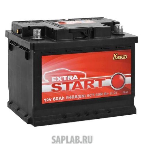 Купить КАТОД 6СТ60NRL2 Аккумулятор автомобильный КАТОД EXTRA START Extra Start 60Ач 540A [6ст-60n r+ (l2)]