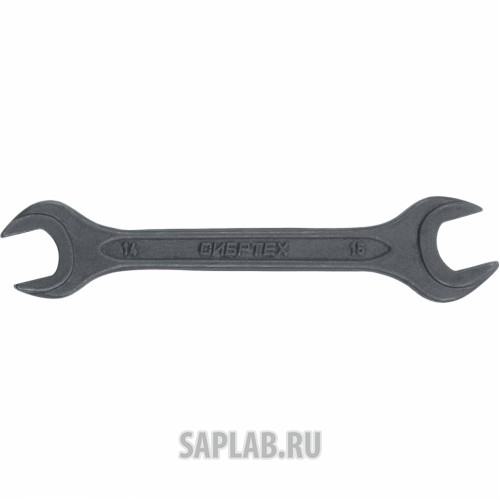 Купить СИБРТЕХ 14326 Ключ рожковый,14 х 15 мм, CrV, фосфатированный, ГОСТ 2839// СИБРТЕХ