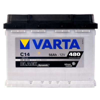Купить VARTA 556400048 Аккумулятор VARTA BLACK DYNAMIC 12V 56Ah 480A (R+) 13,47kg 242x175x190 мм
