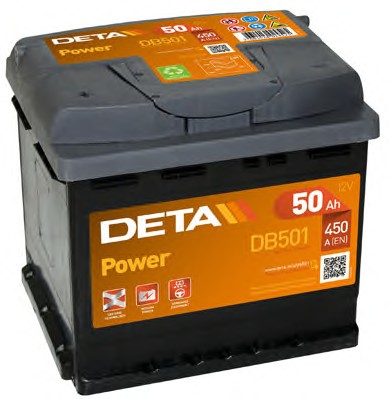 Купить DETA DB501 Аккумулятор автомобильный DETA DB501 50 Ач